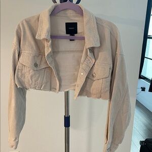 Forever 21 Cream Corduroy Jacket